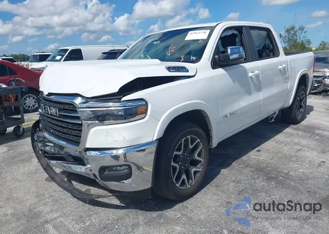 2025 Ram 1500 Laramie 4X4 5'7 Box из США, поврежденный, VIN 1C6SRFJP6SN579005